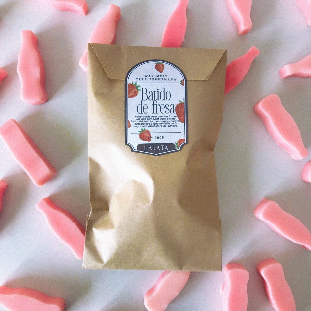 Cera perfumada "Batido de Fresa"