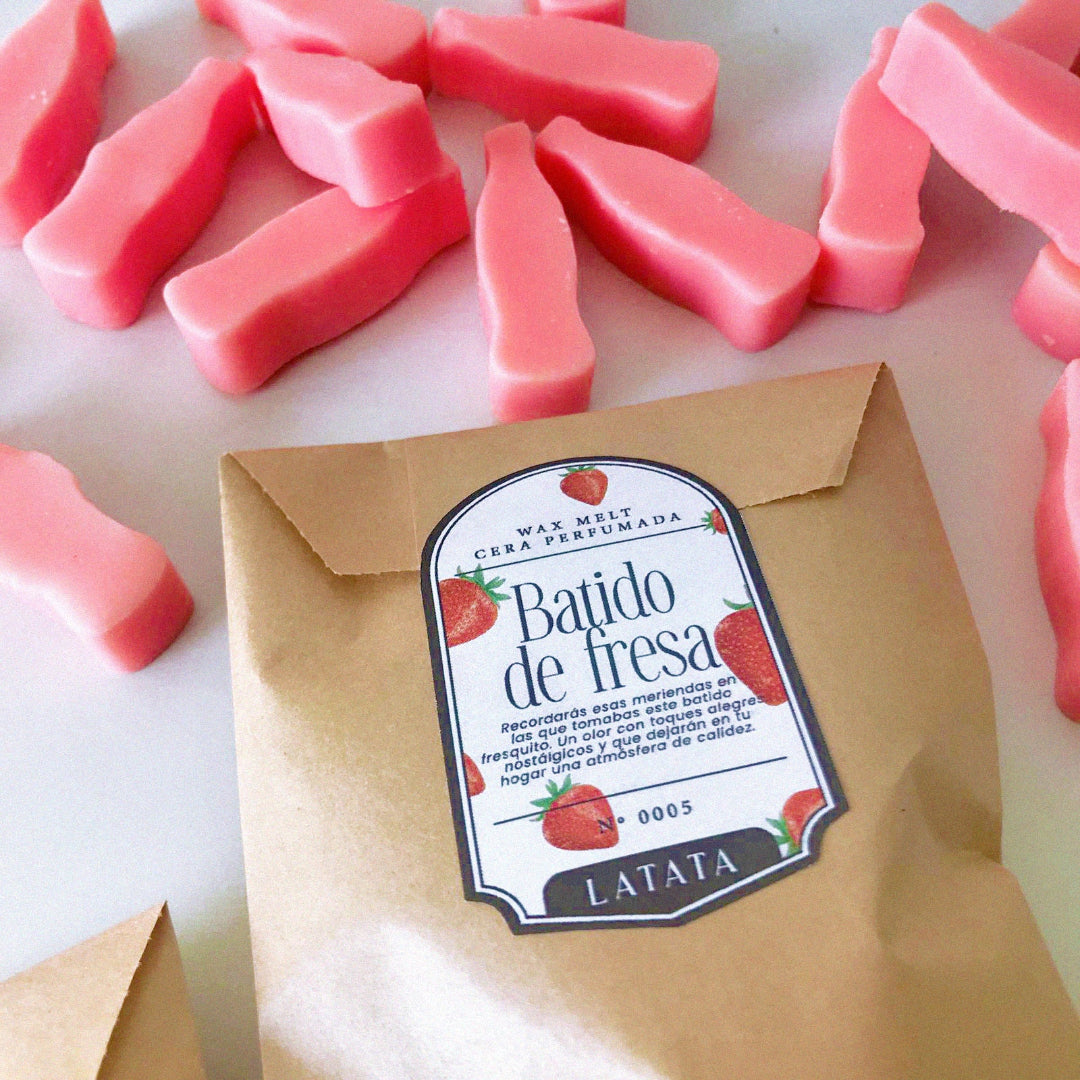 Cera perfumada "Batido de Fresa"