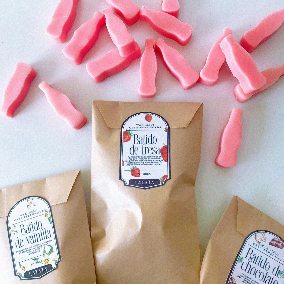 Cera perfumada "Batido de Fresa"