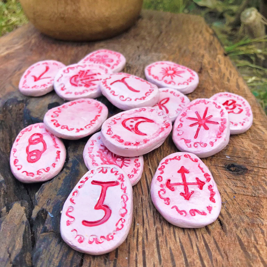 Runas de Bruja artesanales "Llama del Amor Sagrado"