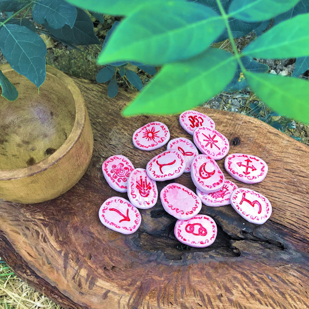 Runas de Bruja artesanales "Llama del Amor Sagrado"