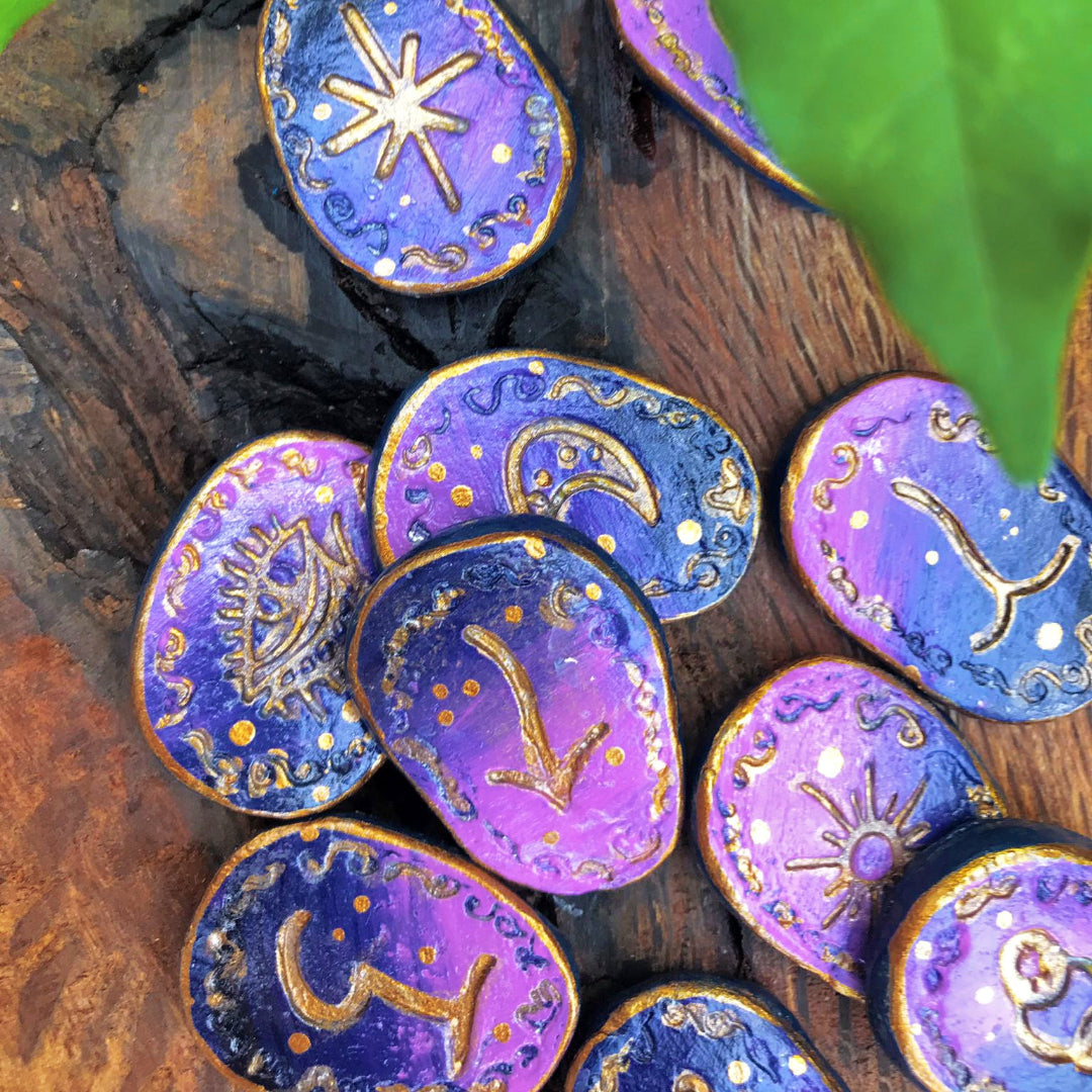 Runas de Bruja artesanales "Velo Astral"