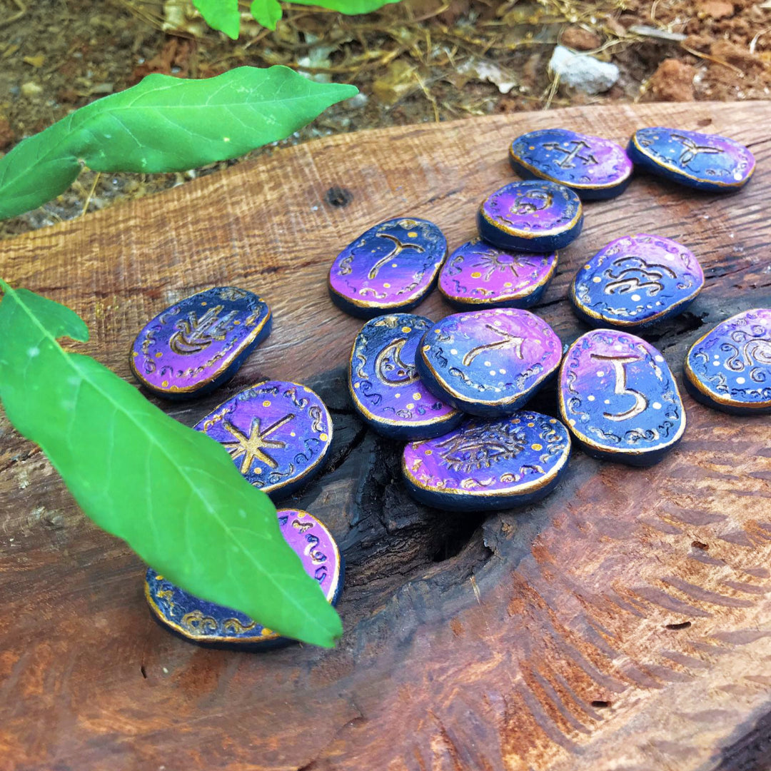 Runas de Bruja artesanales "Velo Astral"
