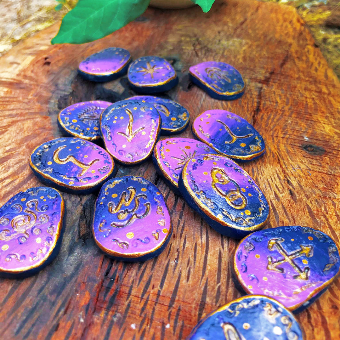 Runas de Bruja artesanales "Velo Astral"