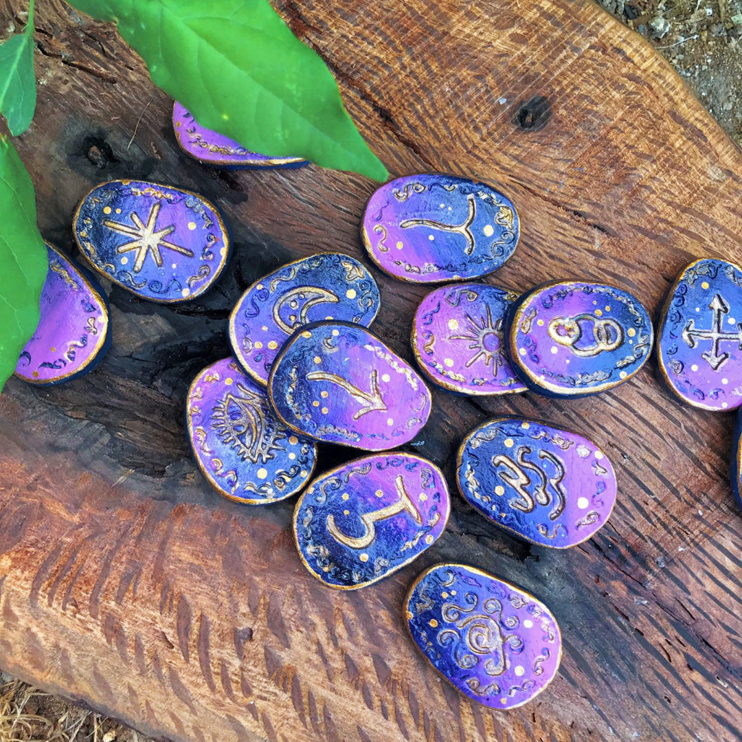 Runas de Bruja artesanales "Velo Astral"