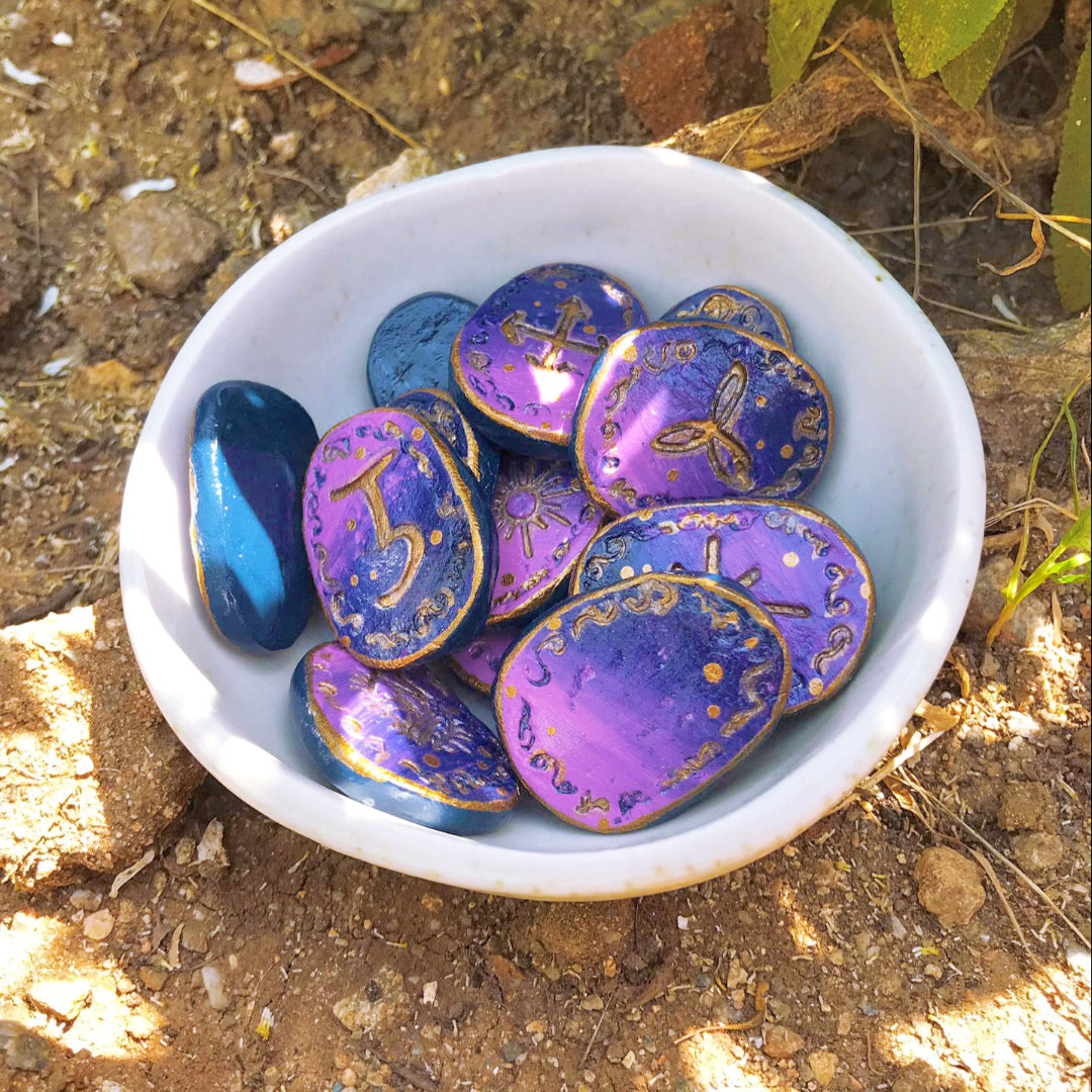 Runas de Bruja artesanales "Velo Astral"