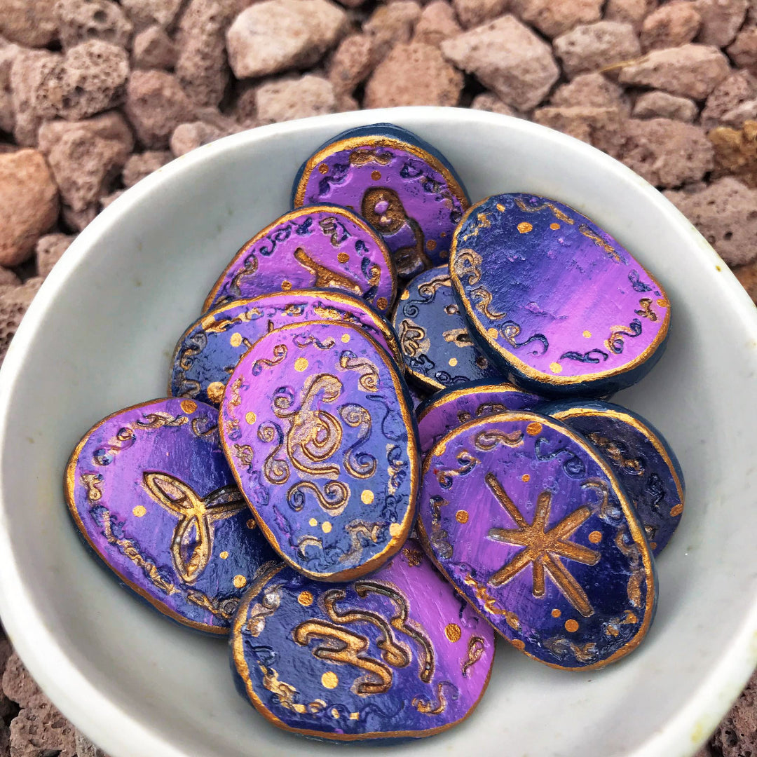 Runas de Bruja artesanales "Velo Astral"