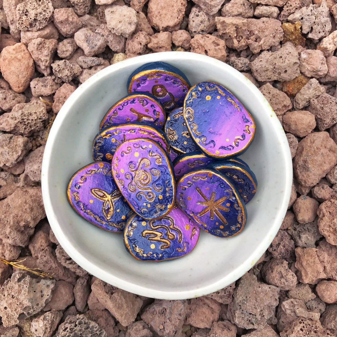 Runas de Bruja artesanales "Velo Astral"
