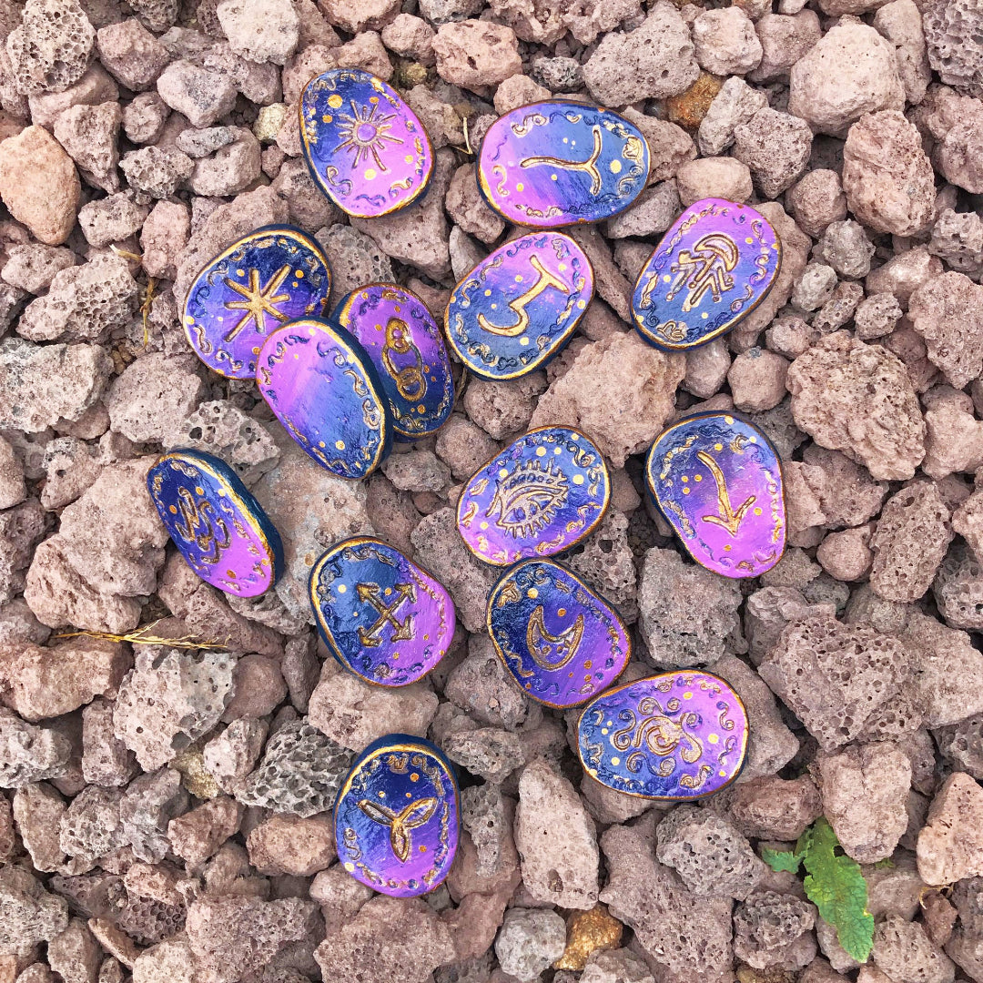 Runas de Bruja artesanales "Velo Astral"