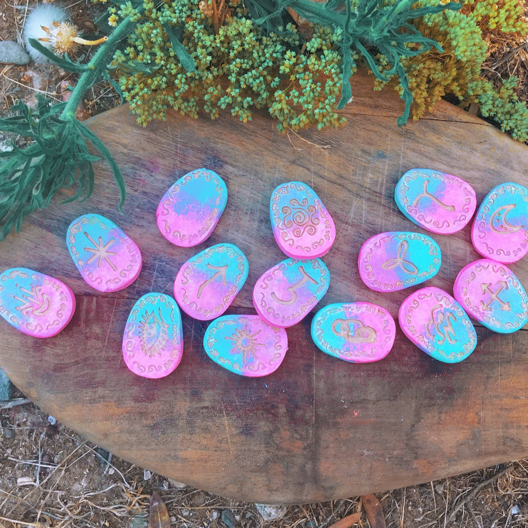 Runas de Bruja artesanales "Brillo de Calypso"