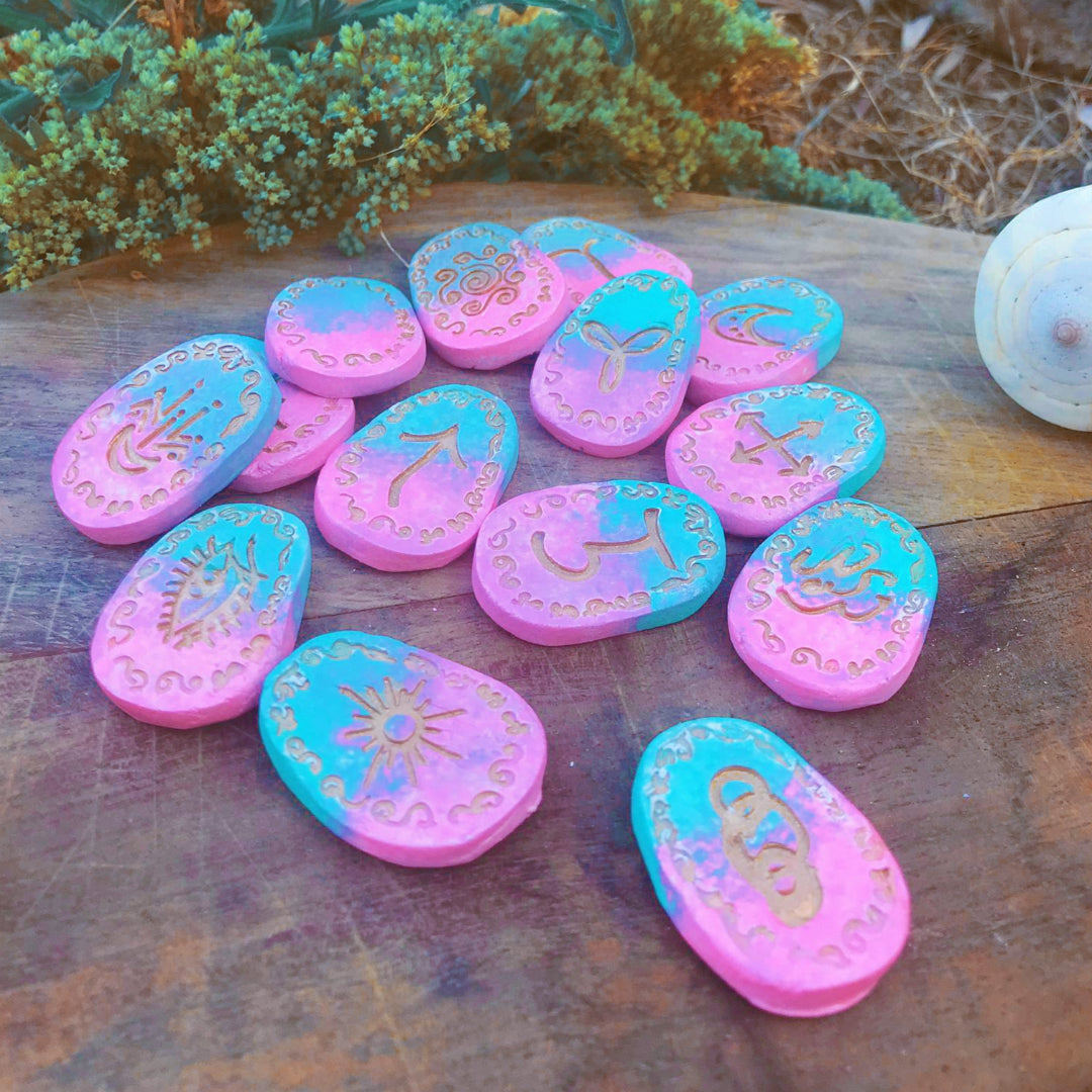 Runas de Bruja artesanales "Brillo de Calypso"