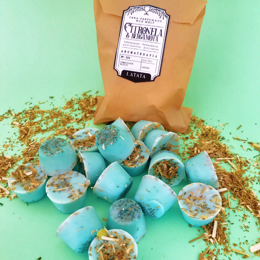 Cera perfumada de Citronela y Bergamota