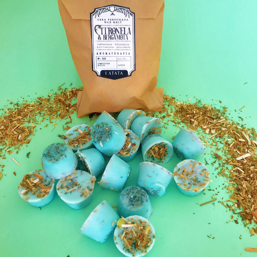 Cera perfumada de Citronela y Bergamota