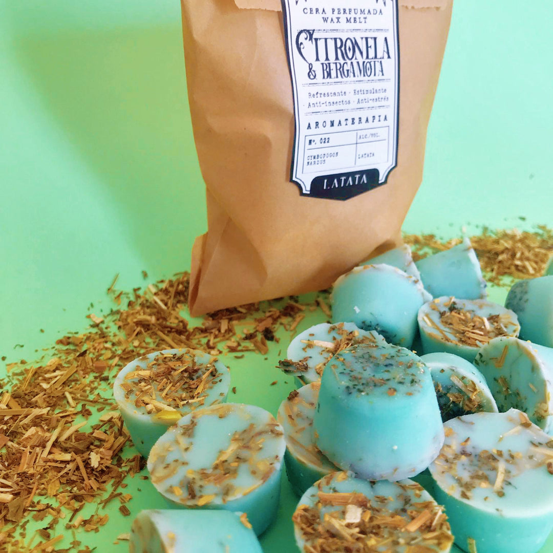 Cera perfumada de Citronela y Bergamota
