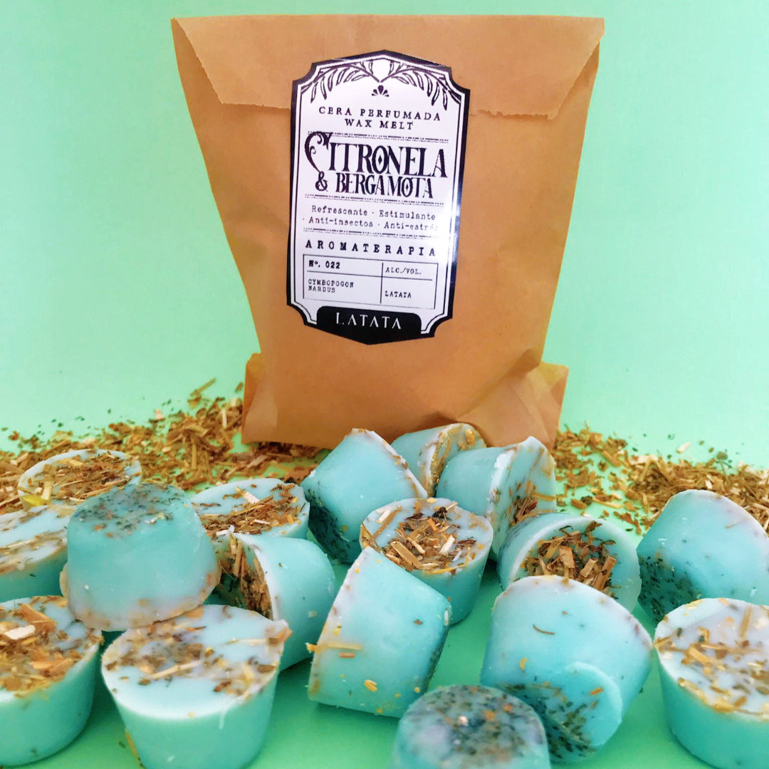 Cera perfumada de Citronela y Bergamota