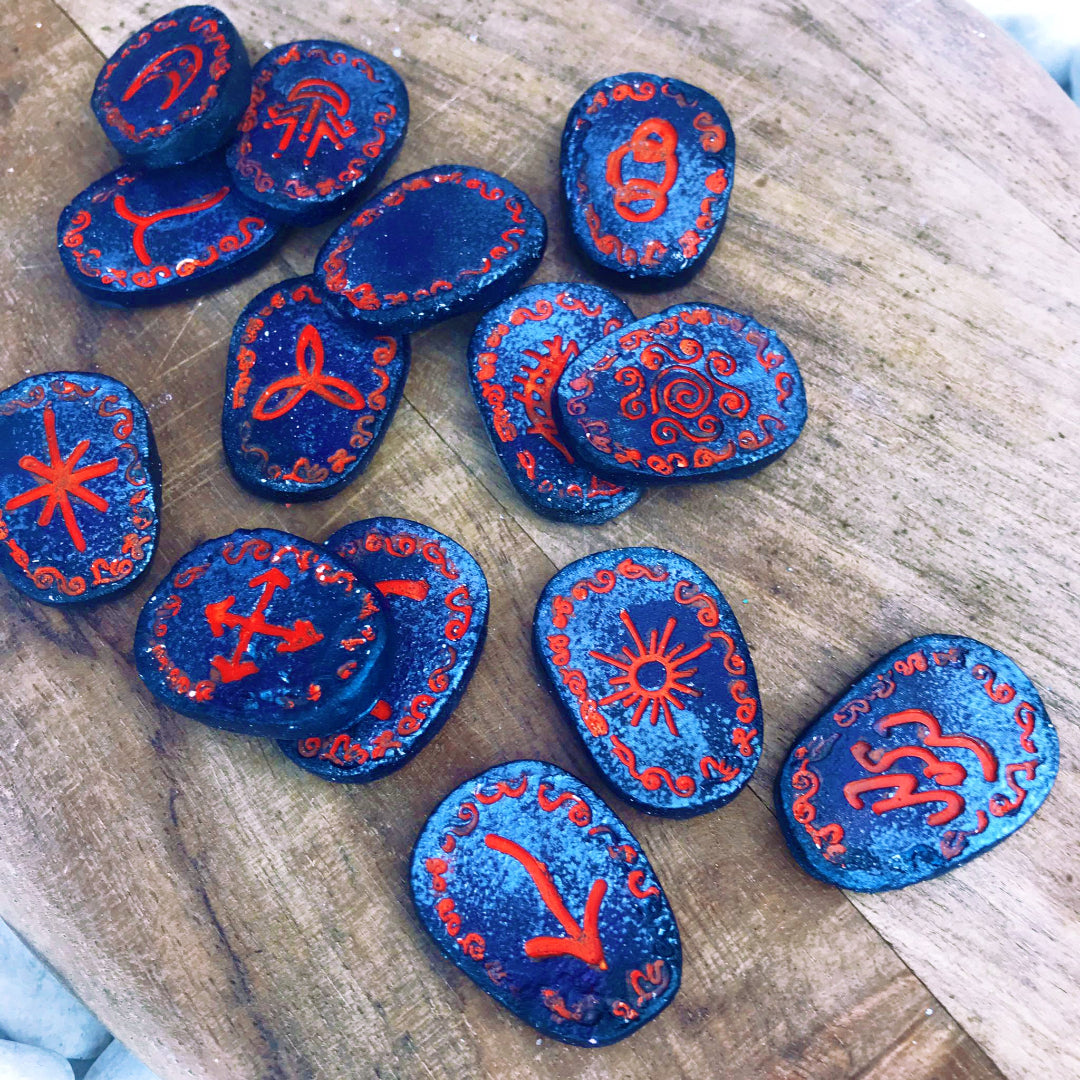Runas de Bruja artesanales "Tormenta Astral"