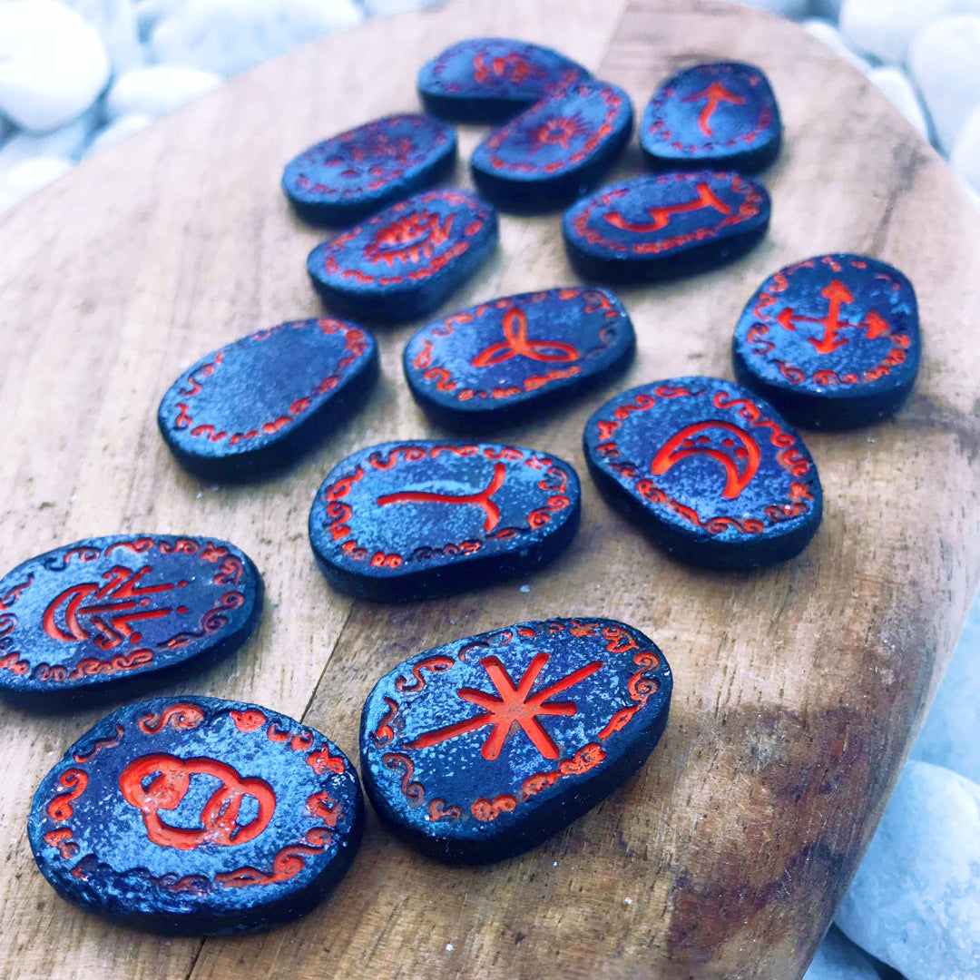 Runas de Bruja artesanales "Tormenta Astral"