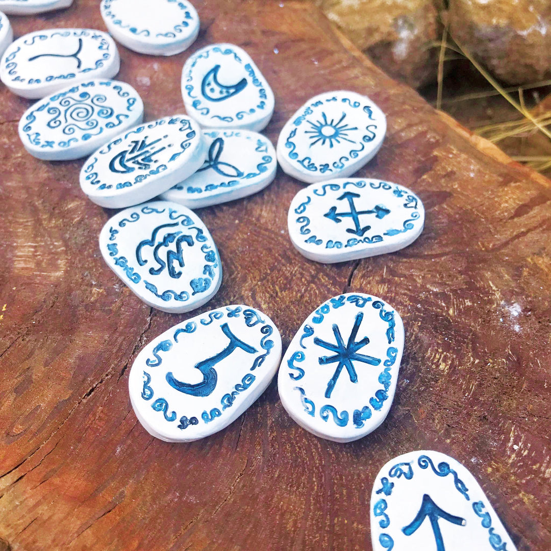 Runas de Bruja artesanales "Eco del Templo"