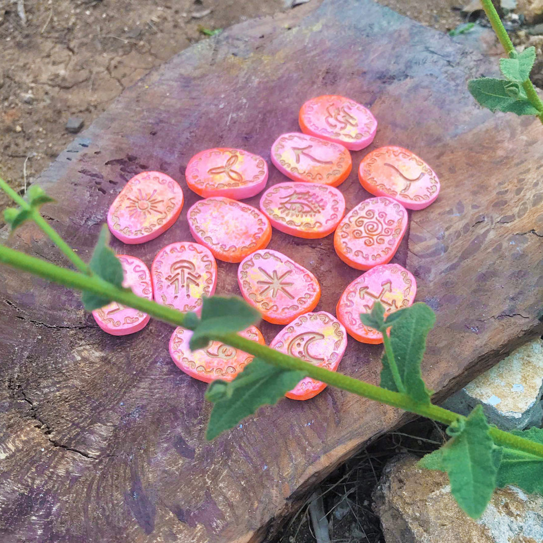 Runas de Bruja artesanales "Aurora Encantada"
