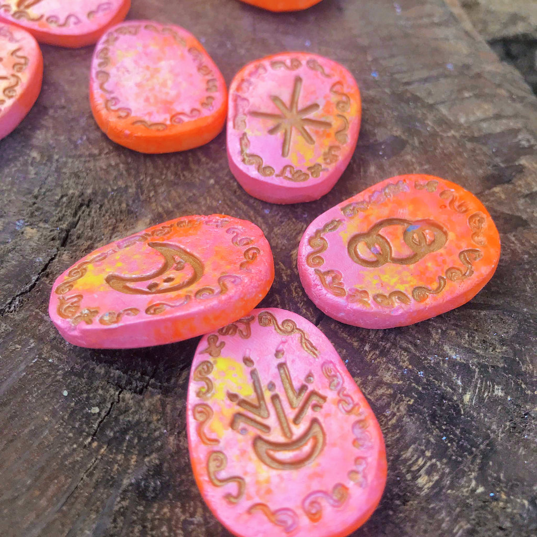 Runas de Bruja artesanales "Aurora Encantada"