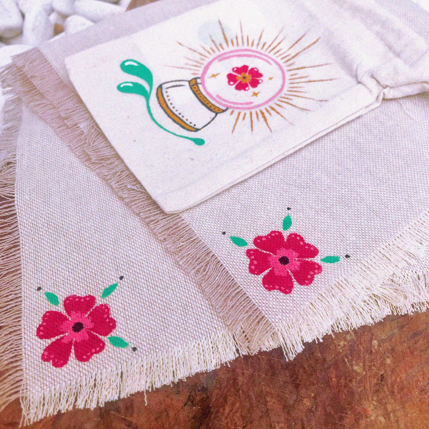 Conjunto saquito + tapete para runas "Revelación"