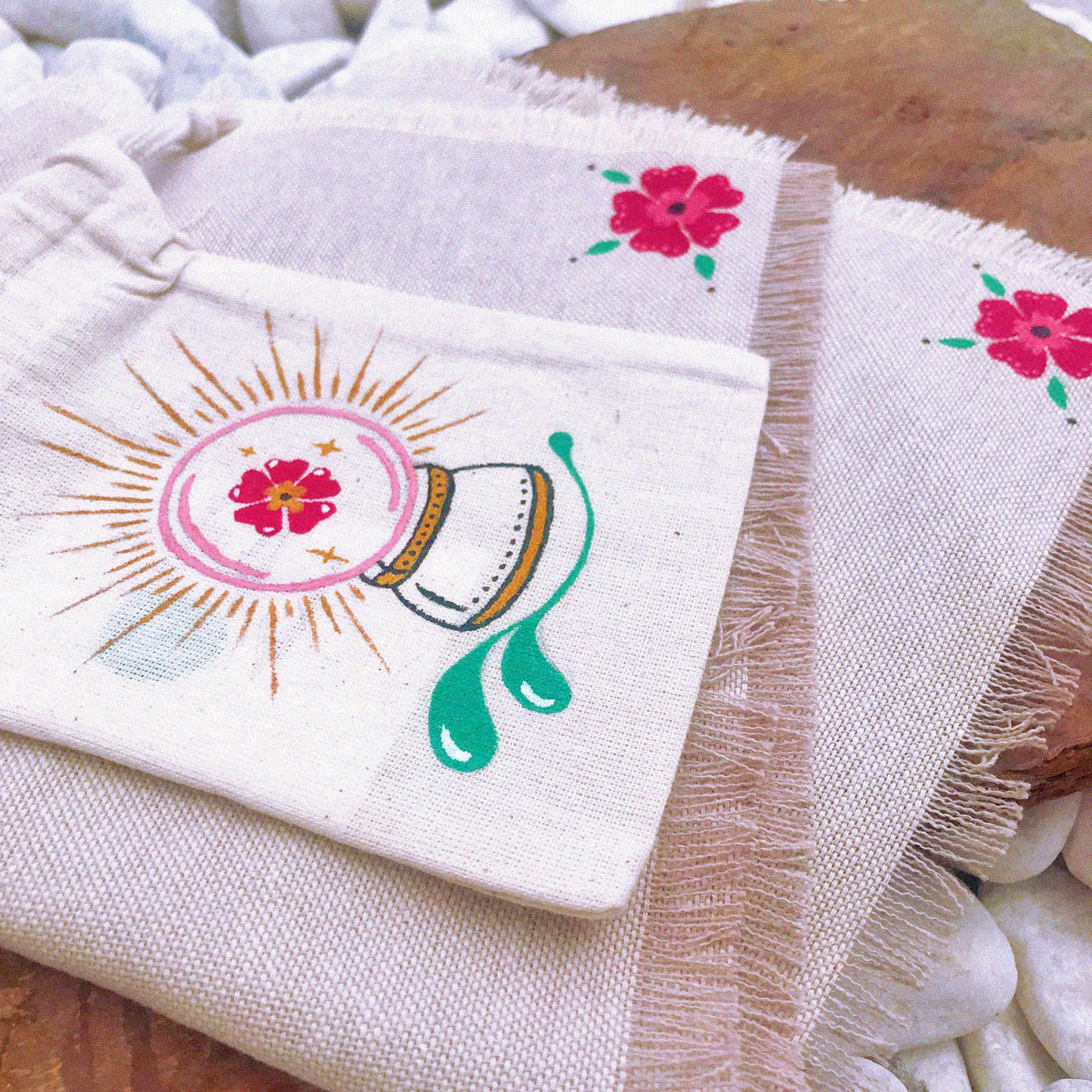 Conjunto saquito + tapete para runas "Revelación"