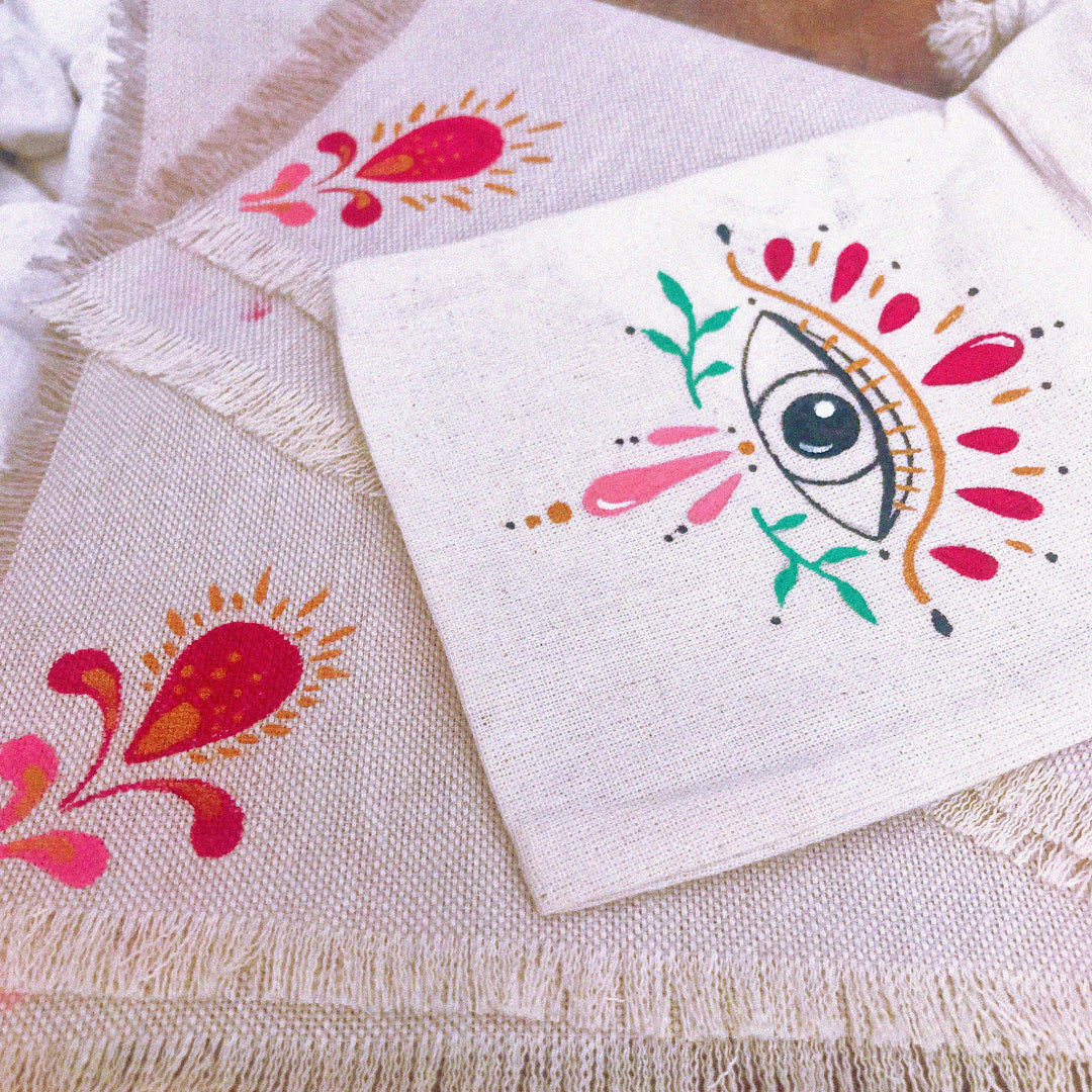 Conjunto saquito + tapete para runas "Custodia"