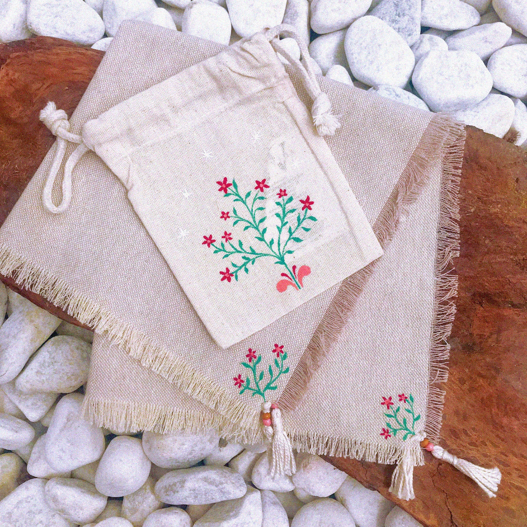 Conjunto saquito + tapete para runas "Raíz"