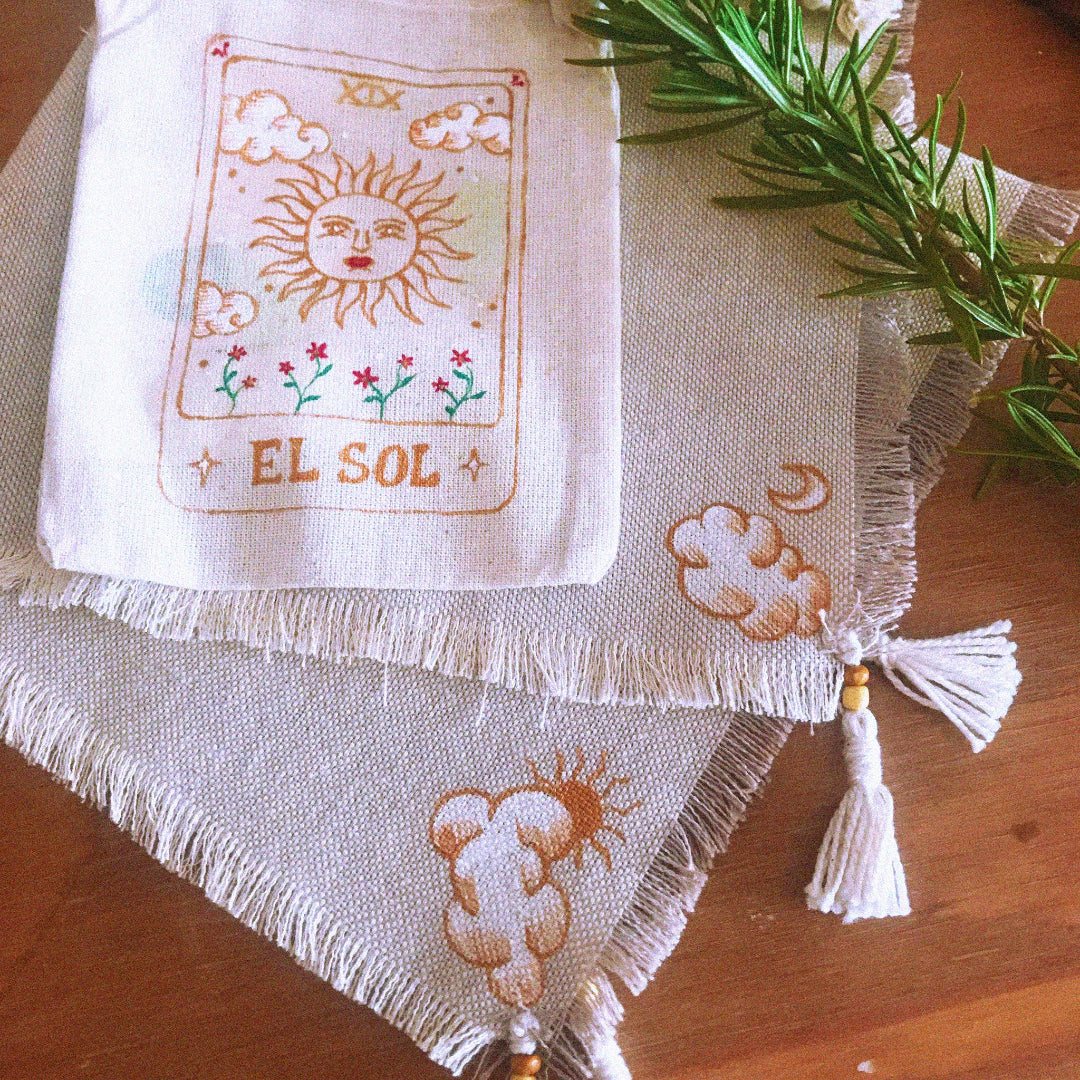Conjunto saquito + tapete para runas "Despertar"