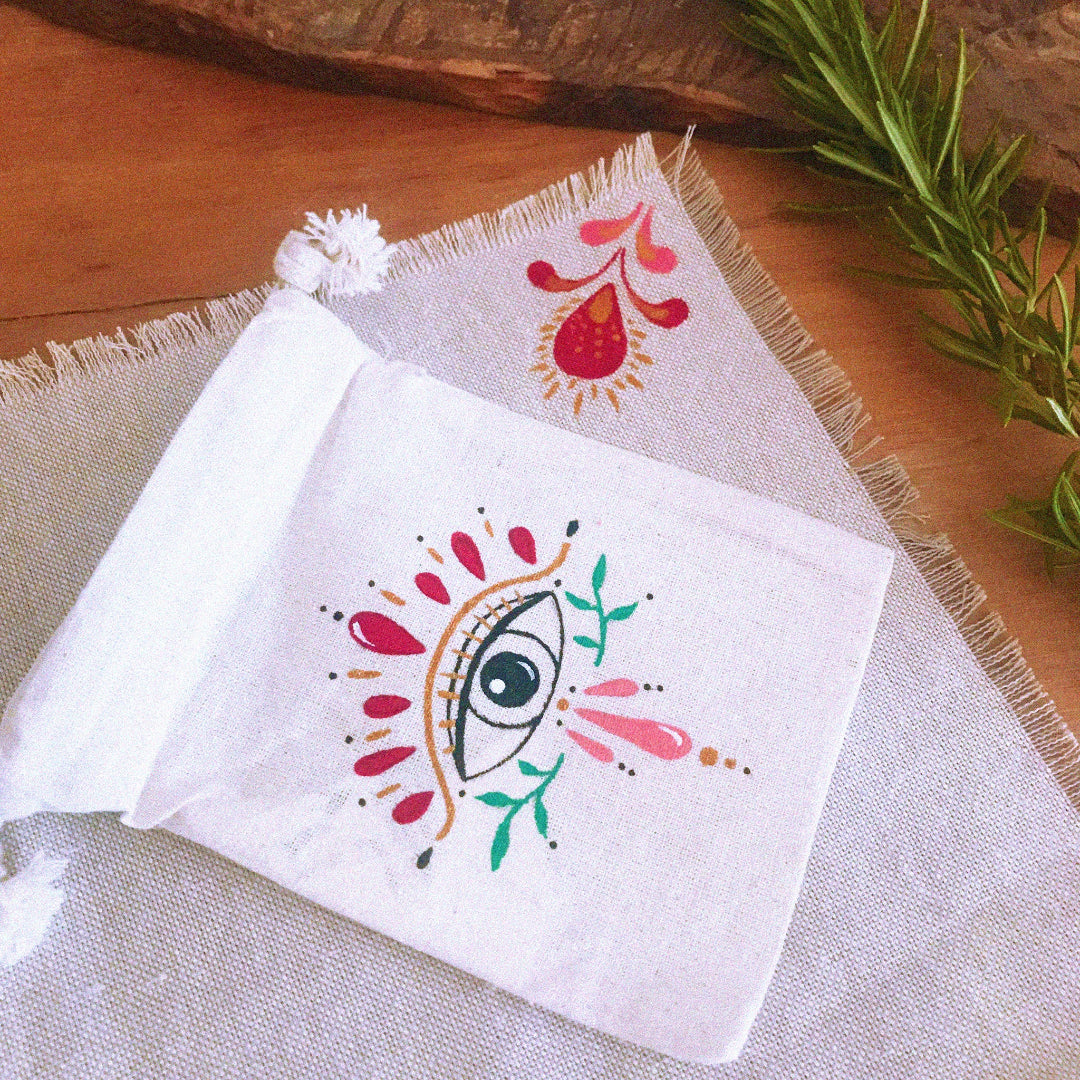 Conjunto saquito + tapete para runas "Custodia"