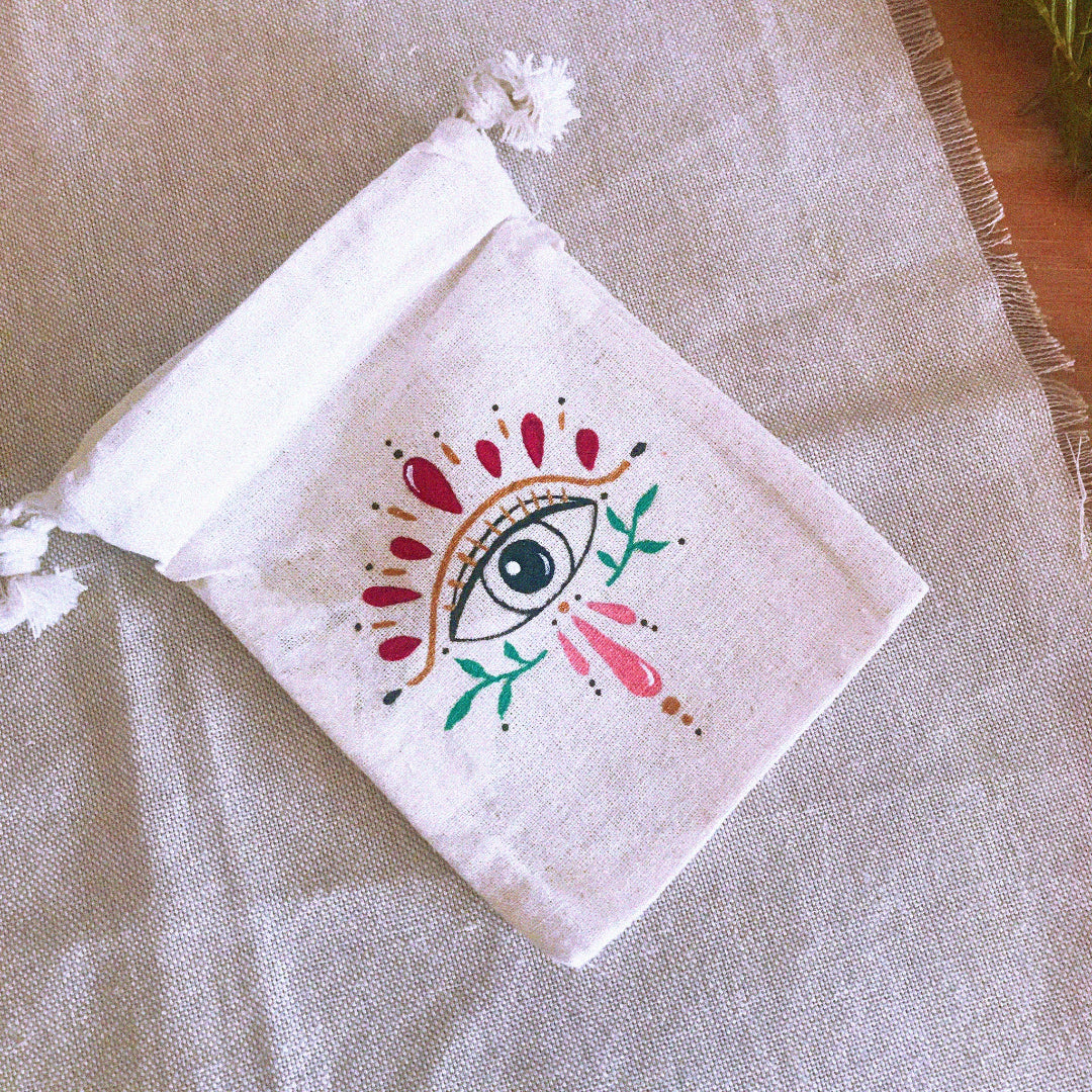 Conjunto saquito + tapete para runas "Custodia"