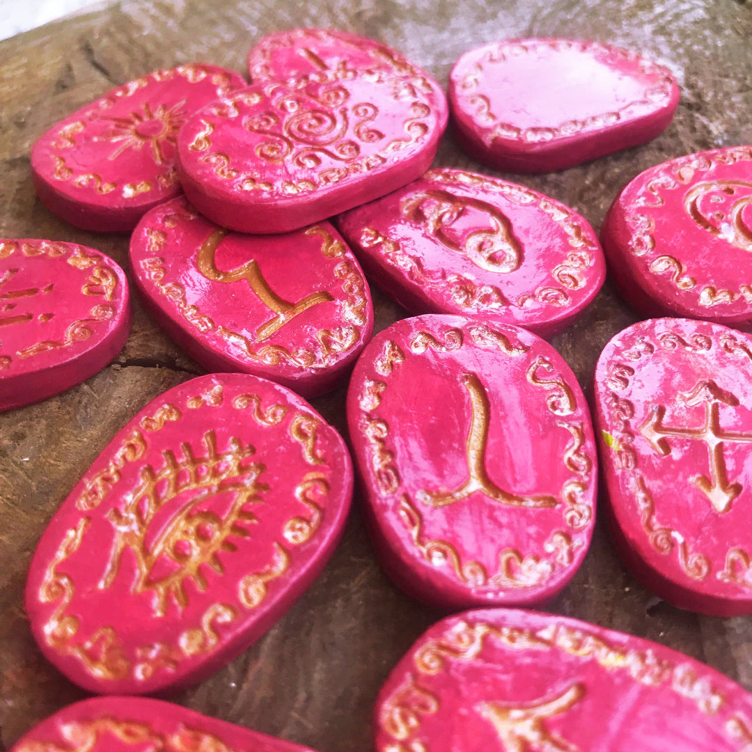 Runas de Bruja artesanales "Fuego del alma"