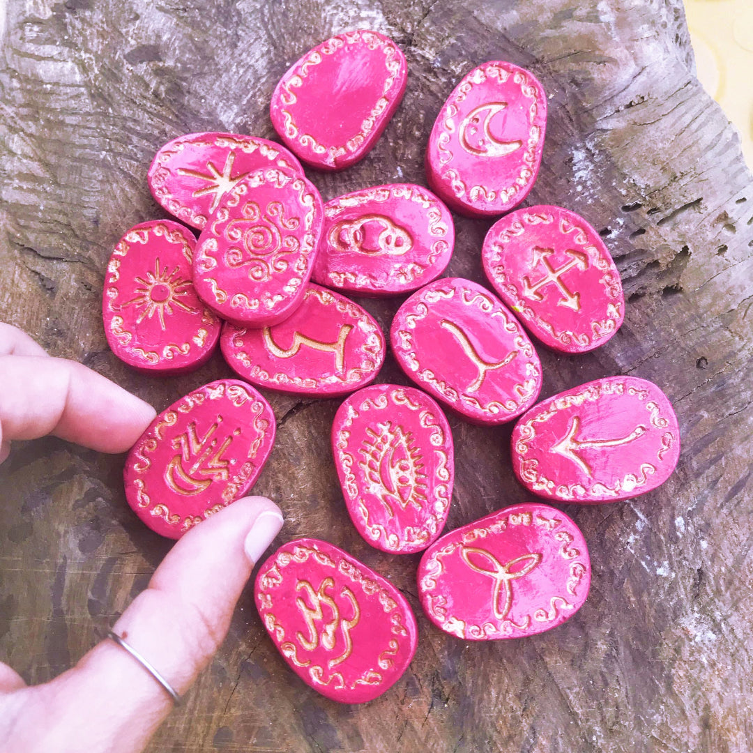 Runas de Bruja artesanales "Fuego del alma"