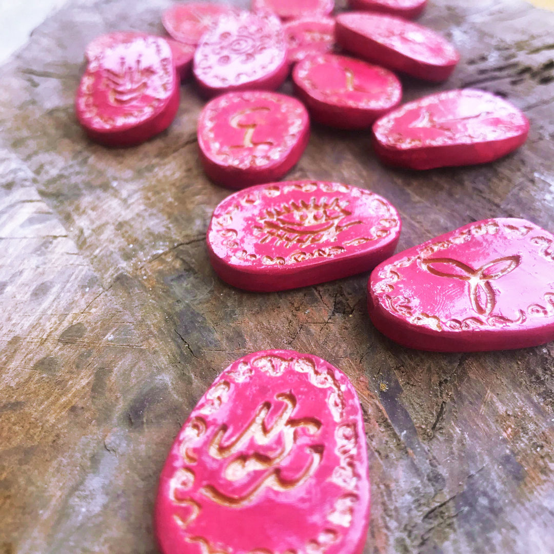 Runas de Bruja artesanales "Fuego del alma"