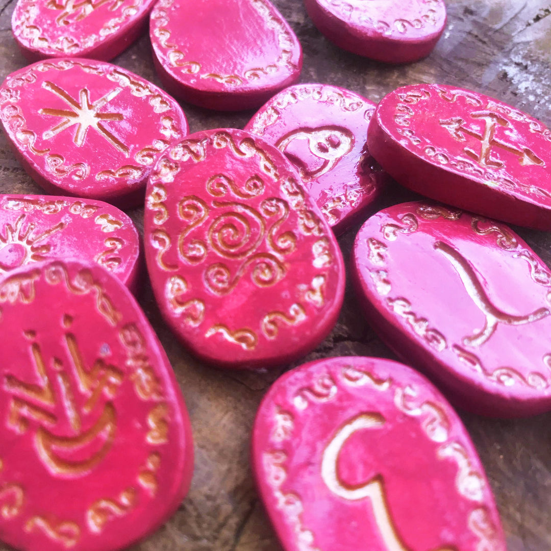 Runas de Bruja artesanales "Fuego del alma"