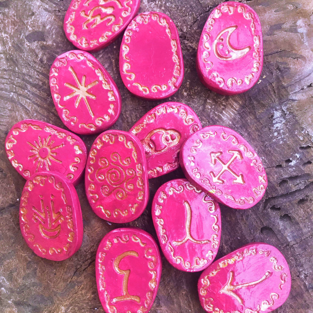Runas de Bruja artesanales "Fuego del alma"