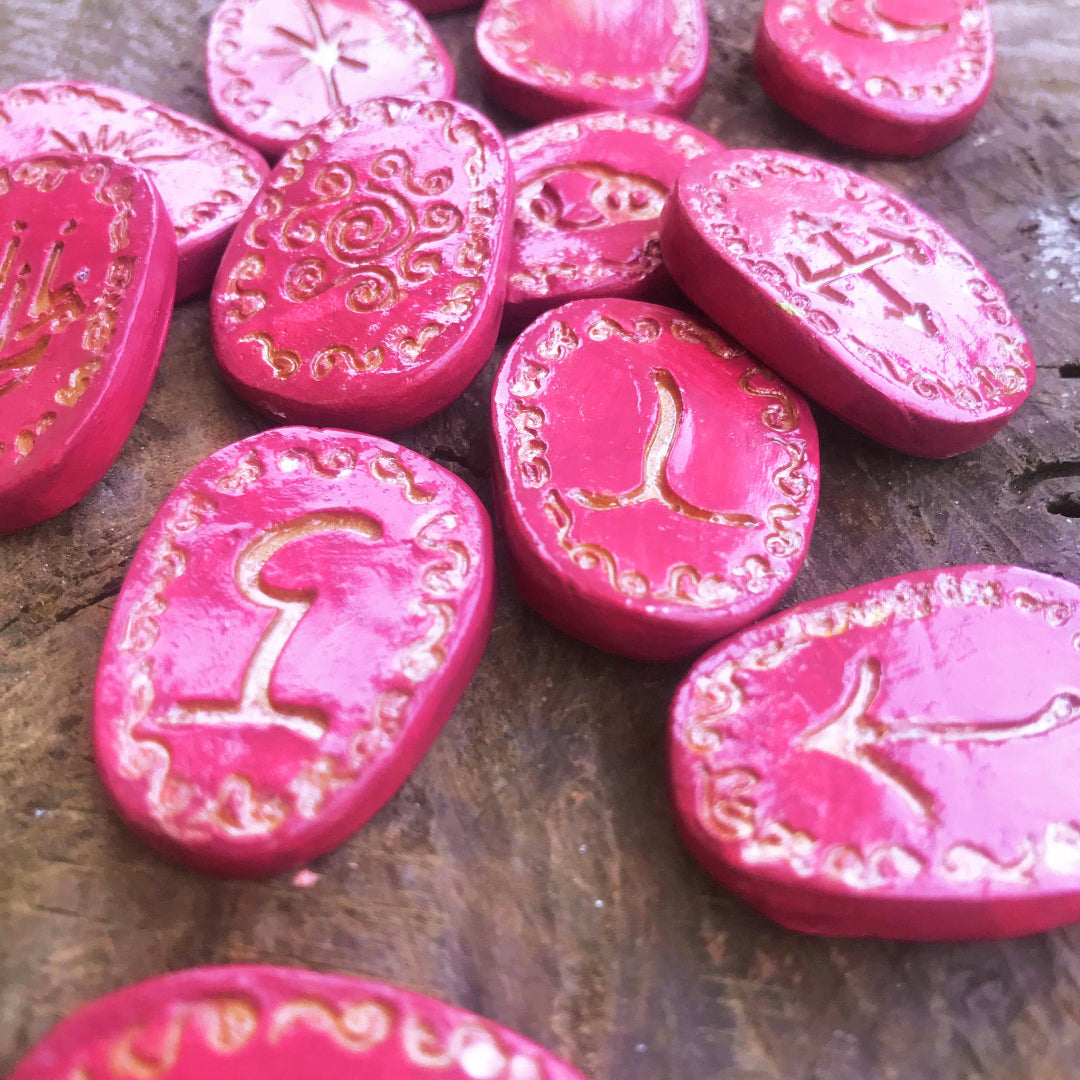 Runas de Bruja artesanales "Fuego del alma"