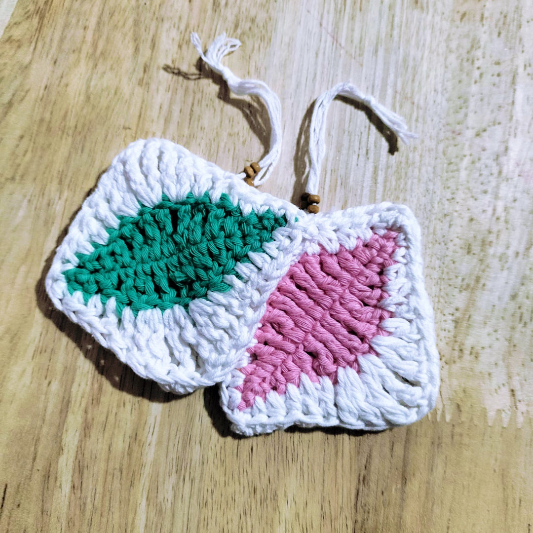 BOLSA ARTESANAL | CROCHET | Hoja mini