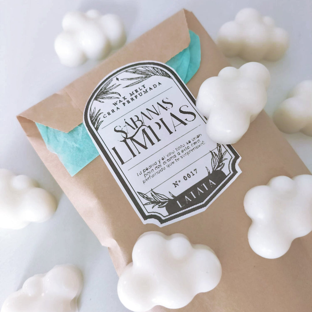 WAX MELTS | Ceras perfumadas naturales | Sábanas limpias