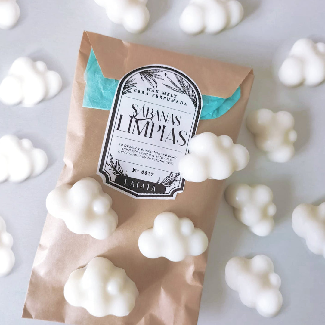 WAX MELTS | Ceras perfumadas naturales | Sábanas limpias