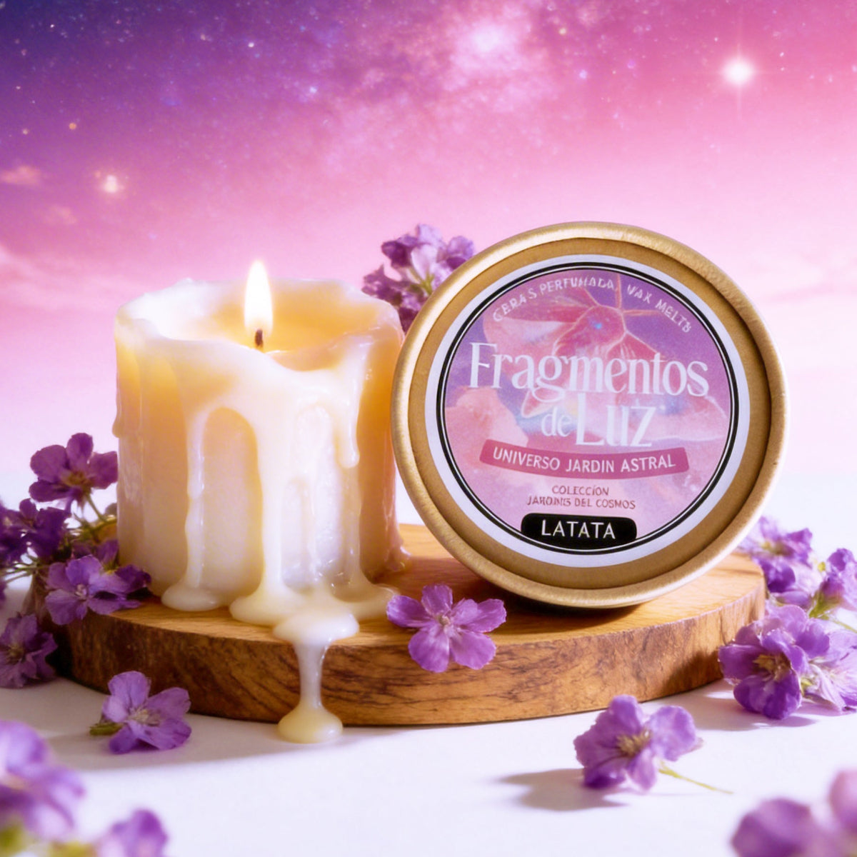 Tarrina de cera perfumada "Fragmentos de Luz" - COLECCIÓN JARDINES DEL COSMOS