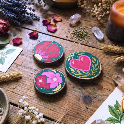 Imanes para nevera de madera "Alma Doméstica"