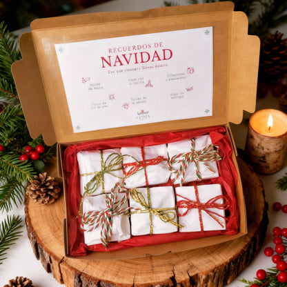 Caja 6 MEGA ceras perfumadas/wax melts "Recuerdos de Navidad"
