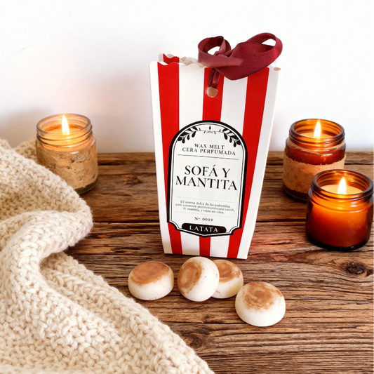 Ceras perfumadas "Sofá y mantita"