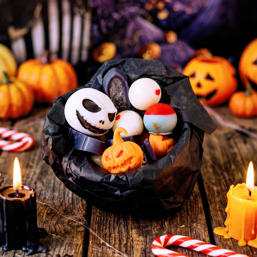Pack ¿Qué es? ¿Qué es? ¡Esto es Halloween! | Wax Melts + Quemador