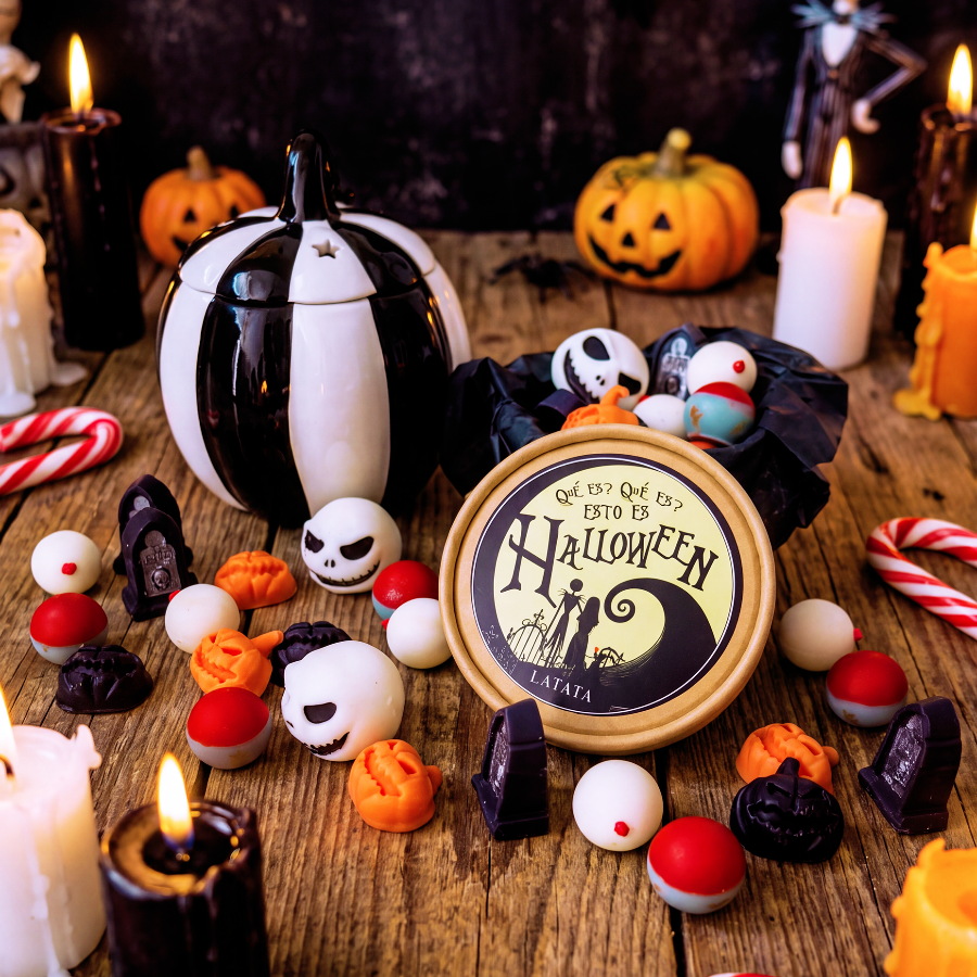 Pack ¿Qué es? ¿Qué es? ¡Esto es Halloween! | Wax Melts + Quemador
