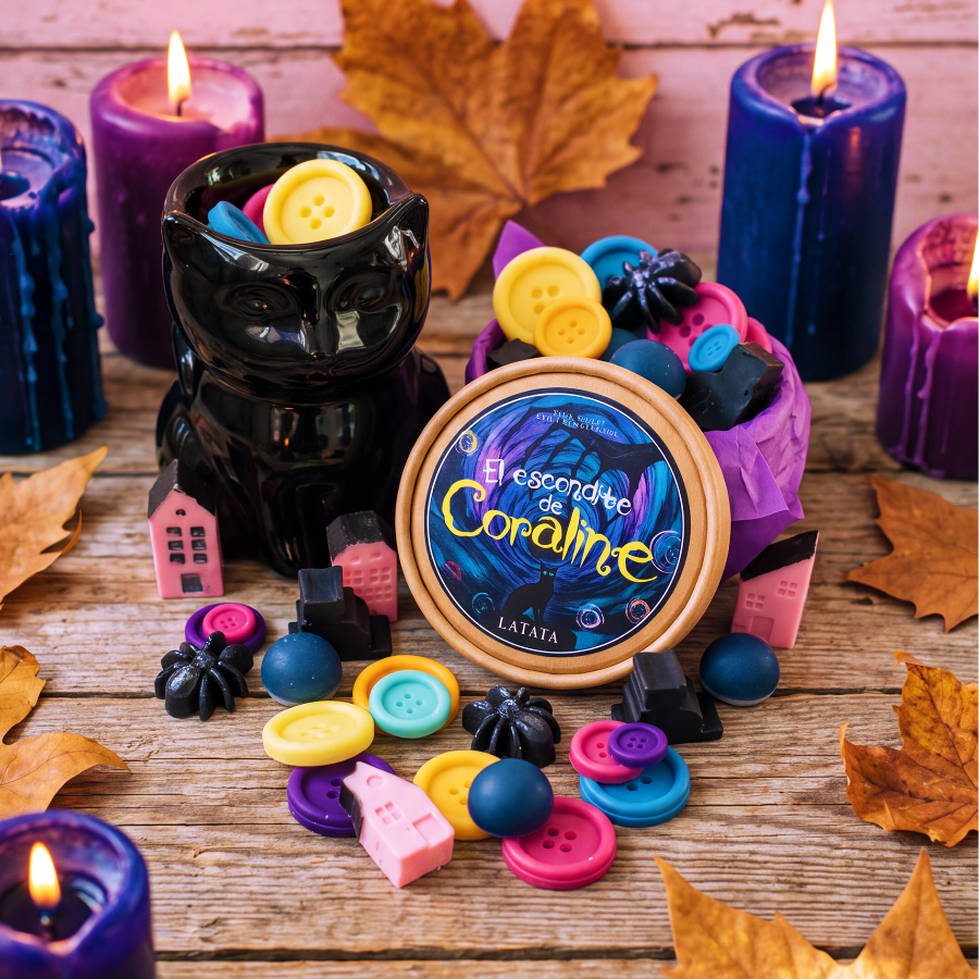 Pack El Escondite de Coraline | Wax Melts + Quemador Gato