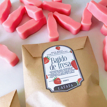 Cera perfumada "Batido de Fresa"
