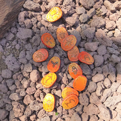 Runas de Bruja artesanales "Sol Interno"