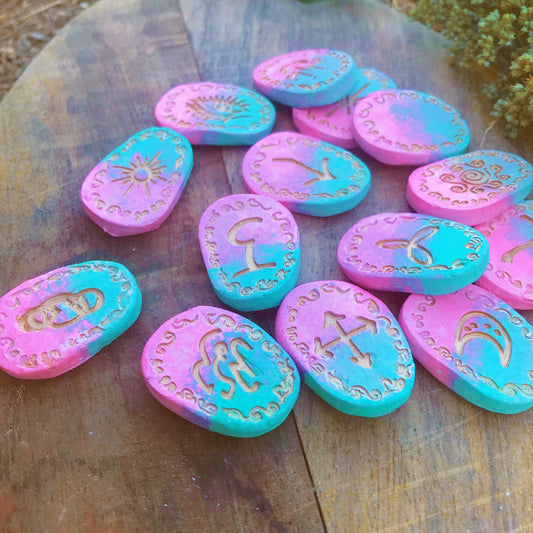 Runas de Bruja artesanales "Brillo de Calypso"